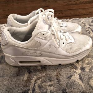 Nike Air Max 90 Mens Size 8.5 Casual Shoes Triple White CN8490-100